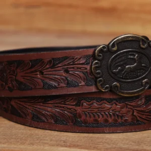 Brown hand crafted belt
