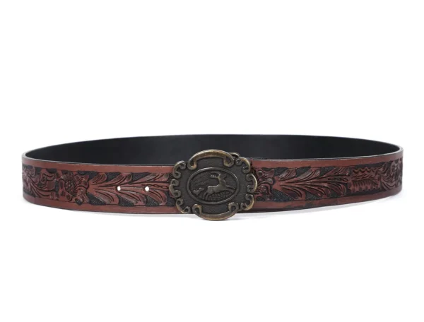 Brown hand crafted belt - Image 2