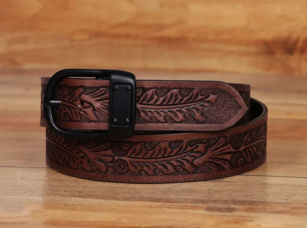 Brown belt with black buckle - Image 3